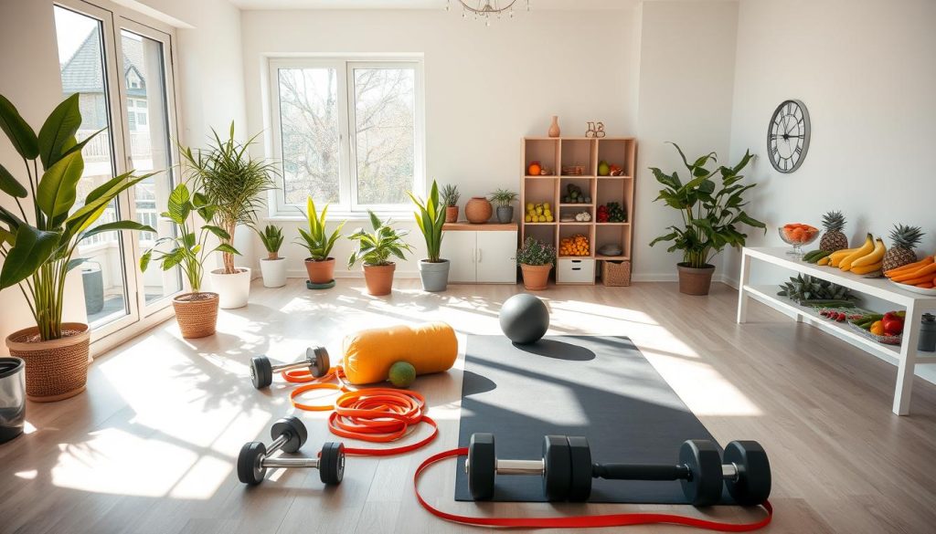 gesundheit und fitness zu hause