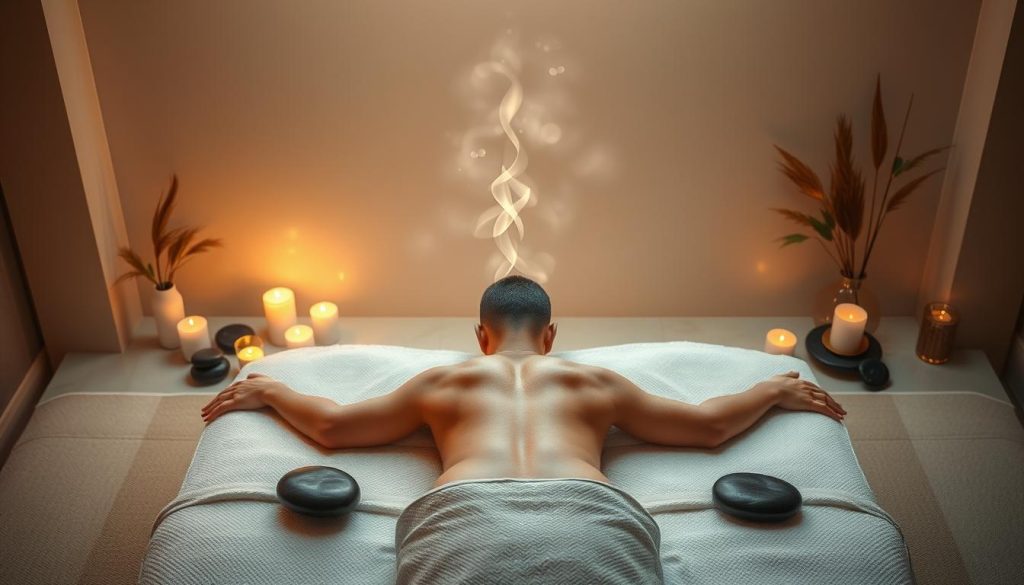 Atmung während der Massage