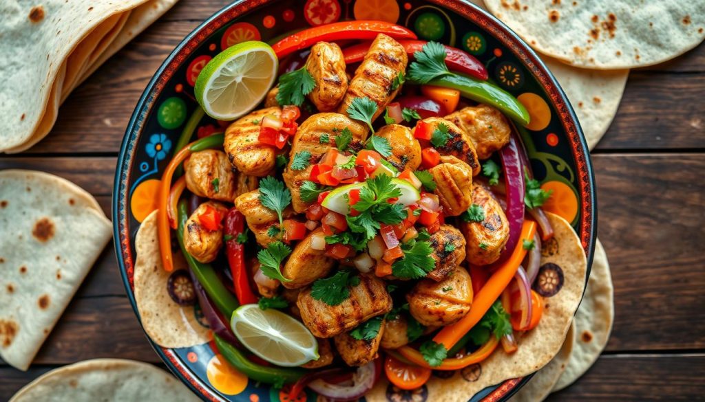 Fajitas mit mexikanischer Salsa