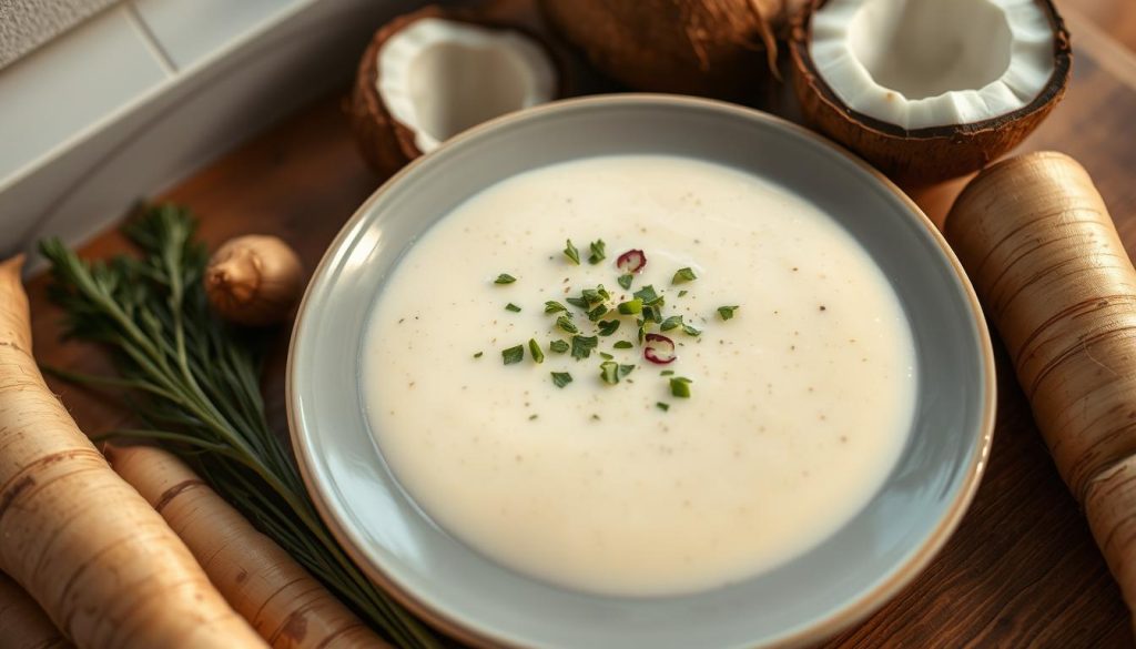 Pastinakensuppe mit Kokosmilch