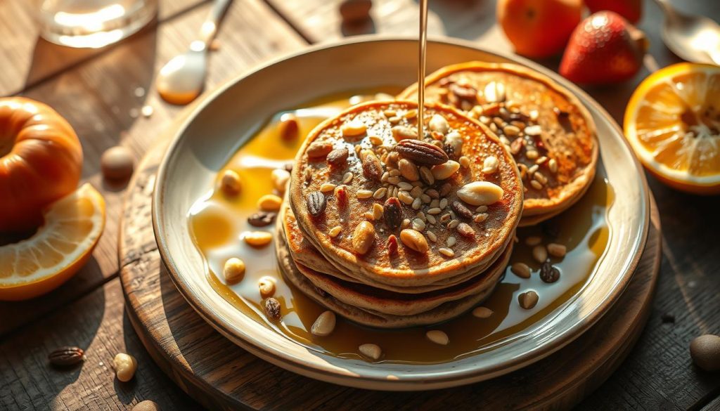 Protein-Pancakes mit Nüssen und Samen