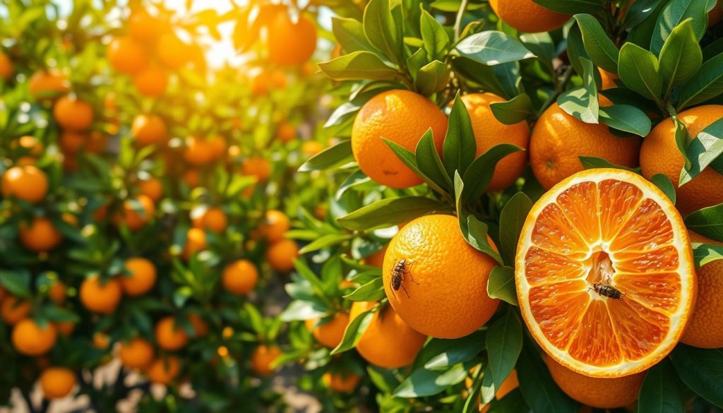 Vitamin C-Gehalt in Orangen