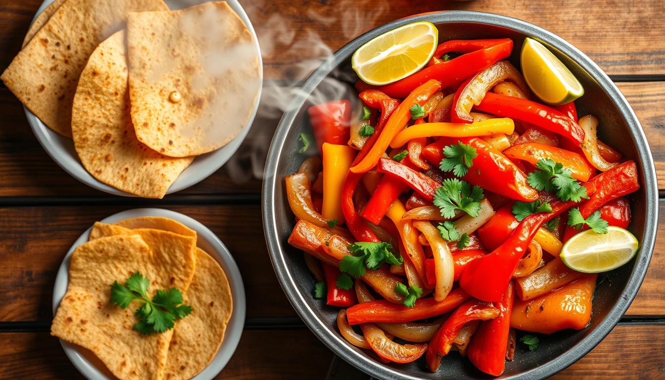 Fajitas mit mais tortillas: Genuss