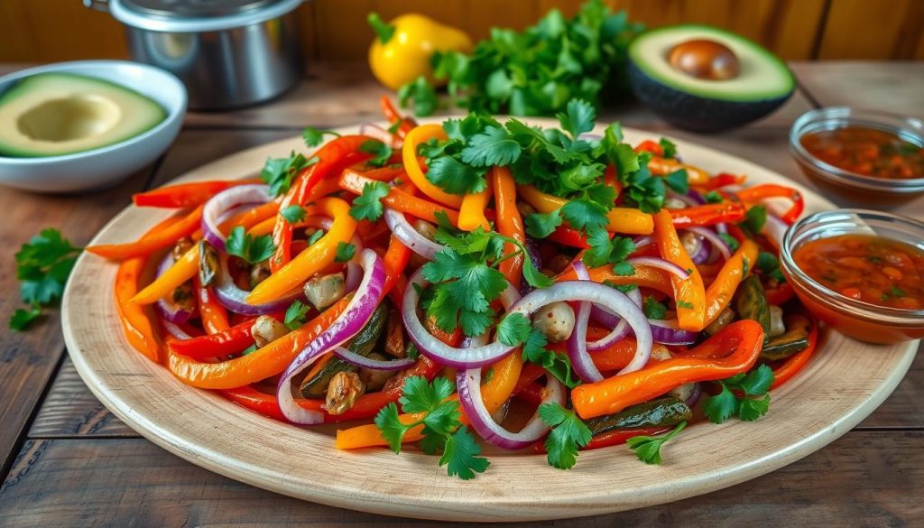 gesunde vegetarische fajitas