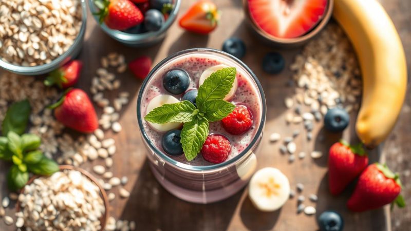 Haferflocken Diät Smoothie: Vitaminreich und köstlich für jeden Tag