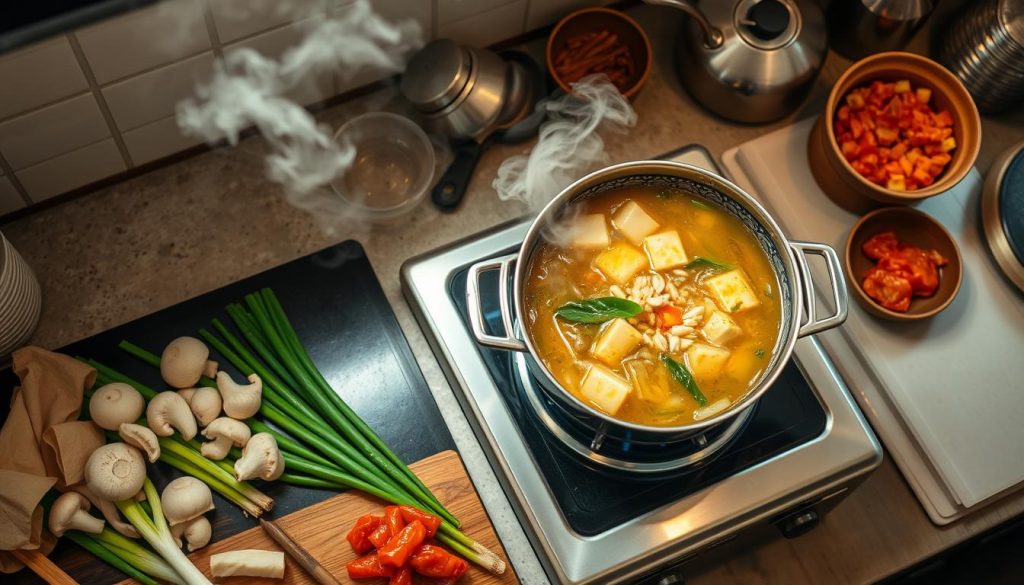 koreanische Suppe selber machen