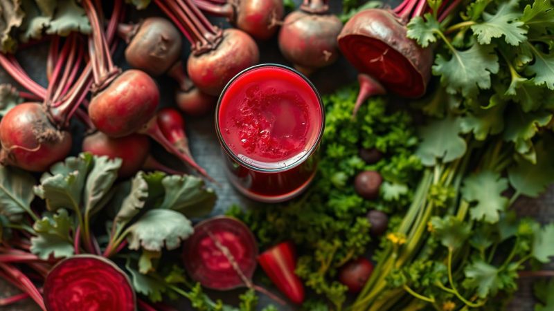 Rote Bete Saft: Natürliche Unterstützung für ein gesundes Herz