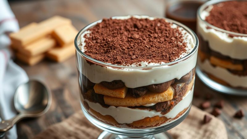 Tiramisu ohne Eier: Köstliches Dessert ohne Kompromisse