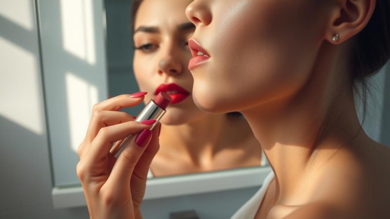 Wie oft Lippenstift auftragen?