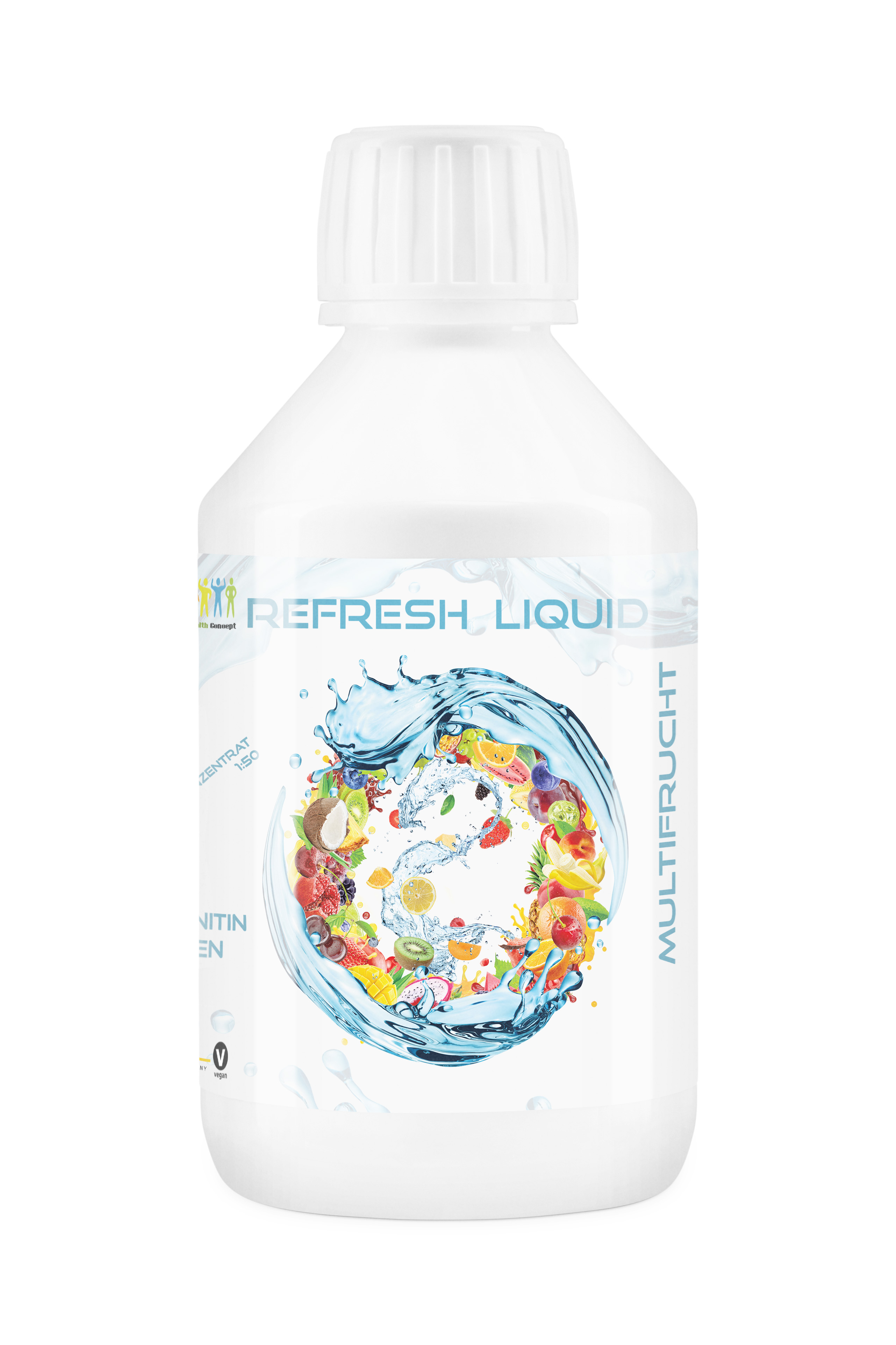 HC Refresh Liquid Multifrucht Konzentrat 1zu150 - Zuckerfreier Sirup