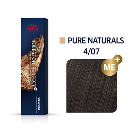 WELLA KOLESTON PERFECT Pure Naturals, Permanente Haarfarbe Friseur 4 07