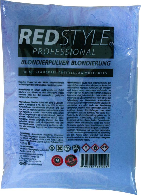 Redstyle Professional Blondierpulver blau, 500gr