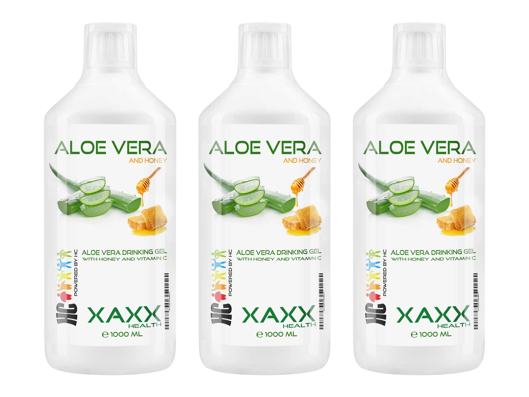 Aloe Vera Drinking Gel mit Honig  Vitamin C 3er-Set