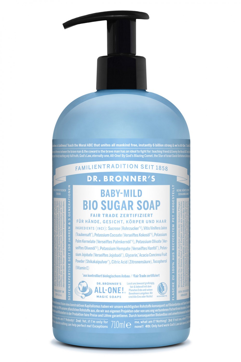 Dr. Bronners Bio Sugar Soap baby-mild Duschcreme 710ml