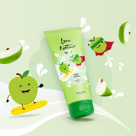 Love Nature Kids Bodylotion Fröhlicher Apfel 3